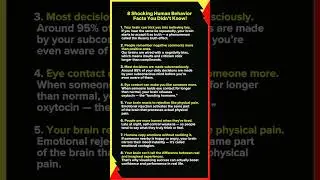 8 Shocking Human Behavior Facts You Didn&rsquo;t Know!
