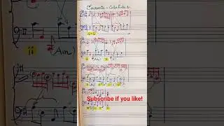Courante, Cello Suite 1 - harmonic analysis piano transcription #bach #cellosuite #analysis #shorts