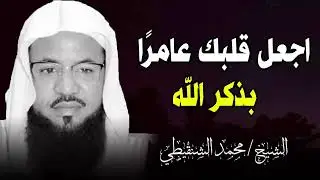 إذا تراكمت عليك الهموم و أشتد بك الكرب اجعل قلبك عامرًا بذكر الله | الشيخ محمد الشنقيطي