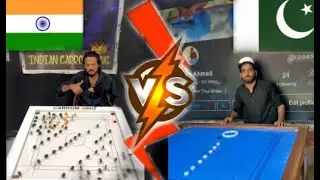 INDIAN CARROM KING 👑 Haji ali agariya  CHALENGE  PAKISTAN CARROM KING 👑  Raees Ahmed #carrommaster