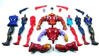 AVENGERS SUPERHERO TOYS HULK BUSTER VS SPIDER-MAN GODHI VS SUPERMAN VS THANOS...