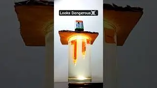 What Happens When You Split Salt Water with Electricity? 💀⚡| Be Careful ☠️ #shorts #science