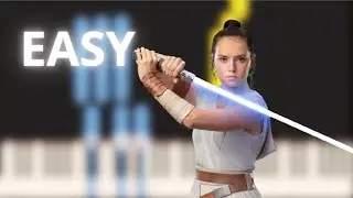 Rey's Theme - Star Wars - EASY Piano Tutorial