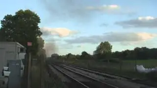 steam train at speed # 123