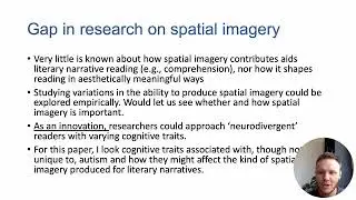 Autistic Traits and Spatial Imagery in Literary Narrative Reading &ndash; Currie  (IGEL 2023)