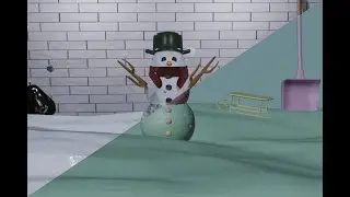I created a snowman in blender 5