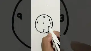 || Simple Clock Drawing for beginners||#drawing #simpledrawing #easy drawing #viraldrawingvideo