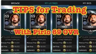 TIPS for Trading with Pirlo 69 OVR, fifamobile 18 , Sniping Filter for Pirlo, Making Coins Tricks