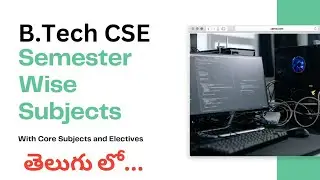 BTech CSE Sem Wise Subjects & Syllabus in Telugu | NRK Learning Studio