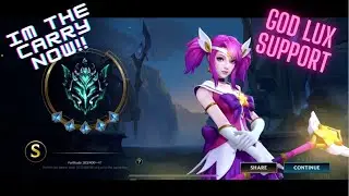 WHEN THE SUPPORT BECOMES THE CARRY!! SSS LUX SUPPORT MVP | WILD RIFT