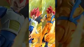 super saiyan god goku and vegeta 💥 #dragonball #dragonballz #goku #vegeta #actionfigures #anime