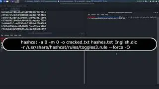 Hybrid Attacks Using Hashcat