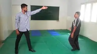 Jumping spin kick