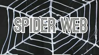 How to make spider web using hot glue