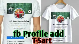 facebook profile on t-shirt trending editing||fb vairal photo editing|| jh editing