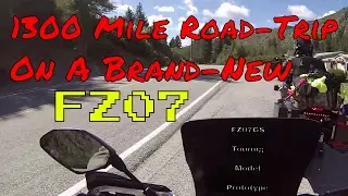 FZ07 Road-Trip, First 1300 Miles On The Bike [Part 1]