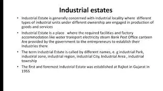 Industrial estate