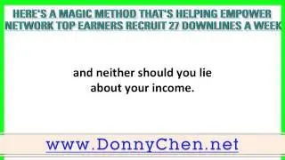 Magic Method Helps Empower Network Singapore Top Earners Recruit 27 Downlines A Week