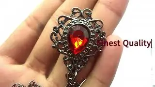 Brooch & Lapel Pin for Men - Material: Alloy - Design: Oval Nug with Chain