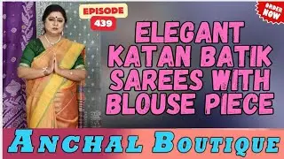 Elegant Katan Batik Sarees with Blouse Piece   || Episode -439 || #shortsviralvideos