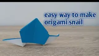 cara membuat origami siput || easy way to make origami snail