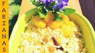 Zafrani Mango Mint Pulao | Eid 2020 Special Saffron Mango Mint Pulao Recipe |Kesari Mango Mint Pulao