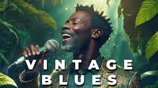 #207 Vintage Blues Music [🎙Raw Soulful Vocals ] Relaxing Night Escape l Retro Classics Style