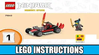 LEGO Instructions - Ninjago - 71840 - Rogue vs. Drix Race Car Duel (Book 1)