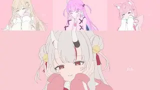 Kyu-kurarin「きゅうくらりん」Covered by Hololive | Lyrics【Mashup】