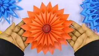 Paper Snowflakes | Easy Paper Snowflakes Making  for Beautiful Christmas Wall Decor | Paper Crafts
