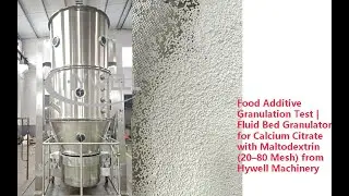 Food Additive Granulation Test | Fluid Bed Granulator for Calcium Citrate with Maltodextrin