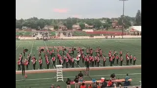 Natrona County High School marching band plays at season opener