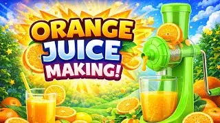 Orange Juice Making | Fun & Healthy Drink for Kids | Fun Sparklers