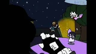 LUWDER RUNS OVER SPLIT & BLACKO (Asgore Runs Over Dess) Meme #deltarune