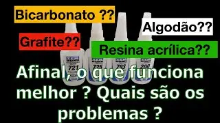 Bicarbonato? Algodão? Grafite? O que mais pode funcionar ?