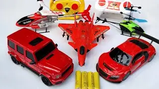 RC 1:24 Speed Car's | Radio Control War Aircraft Jet Unboxing And Testing RC helicopters 