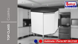 06.5165 GABINETE 1 PORTA 90&ordm; - TOP CLASS
