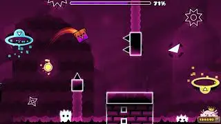 playing gd recent featured tap page 100! (kinda laggy as always)