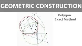 How to Draw a Polygon  by the Exact Method || Technical Drawing