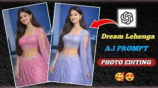 Instagram Trending Lehenga Photo Editing Prompt | Girls Dream Lehenga Photo Editing Prompt