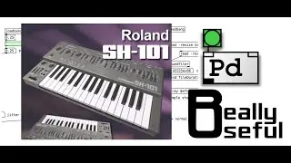 PureData tutorials - rich synthesis (24) - Roland SH-101 (5 - envelope control)