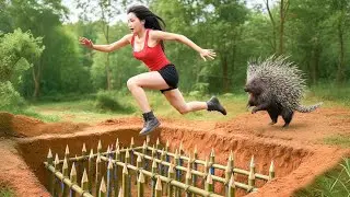 72 Hours Solo Survival: Female CEO Faces Deadly Danger as Wild Porcupine Appears Unexpectedly