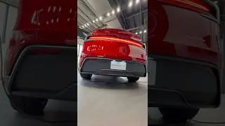 2026 Tesla Model Y Juniper In Ultra Red Color Option | Exterior Rear Design