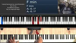 Run To You (by Whitney Houston) - Piano Cover for Tutorial