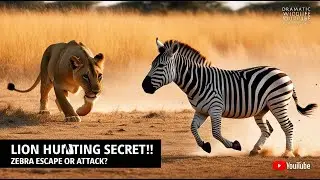 Lion vs Zebra 🦁🦓 The Secret Hunting Strategy of Lions | Animal Documentary