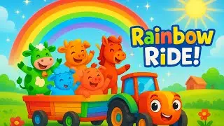 🌈 Rainbow Ride &ndash; Fun Farm Adventure Song for Kids ☀️ | Learn Colors & Dance Along!