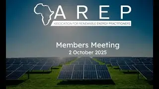 AREP | Members Meeting | 2 Oct 2025 | Solar PV Maintenance