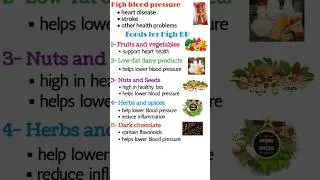 Лучшие продукты при высоком кровяном давлении, лучшая диета при высоком кровяном давлении, лучшие...