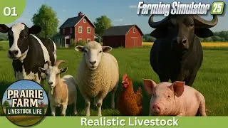 The Animal Empire Begins | FS25 Prairie Farm Michigan | Prairie Farm Livestock Life Ep. 1