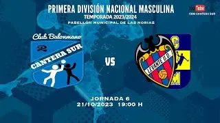 T23/24 J6 PRIMERA NACIONAL | CBM CANTERA SUR - LEVANTE UD BM MARNI | 📅 21/10/2023 🕣 19:00H